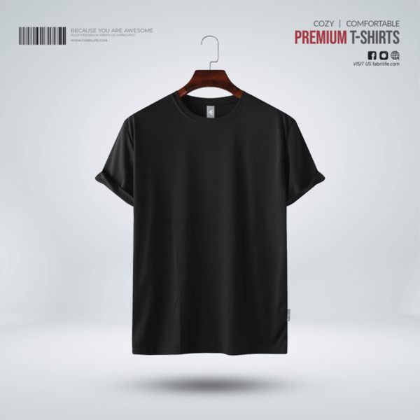 Mens Premium Blank T-shirt - Black